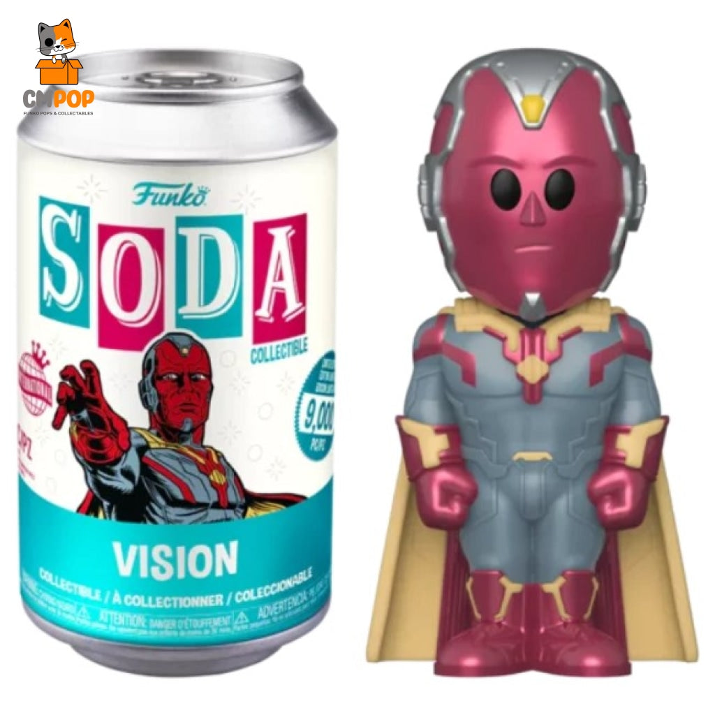 Vision - Funko Vinyl Soda 9 000 Pieces Marvel Chance Of Chase