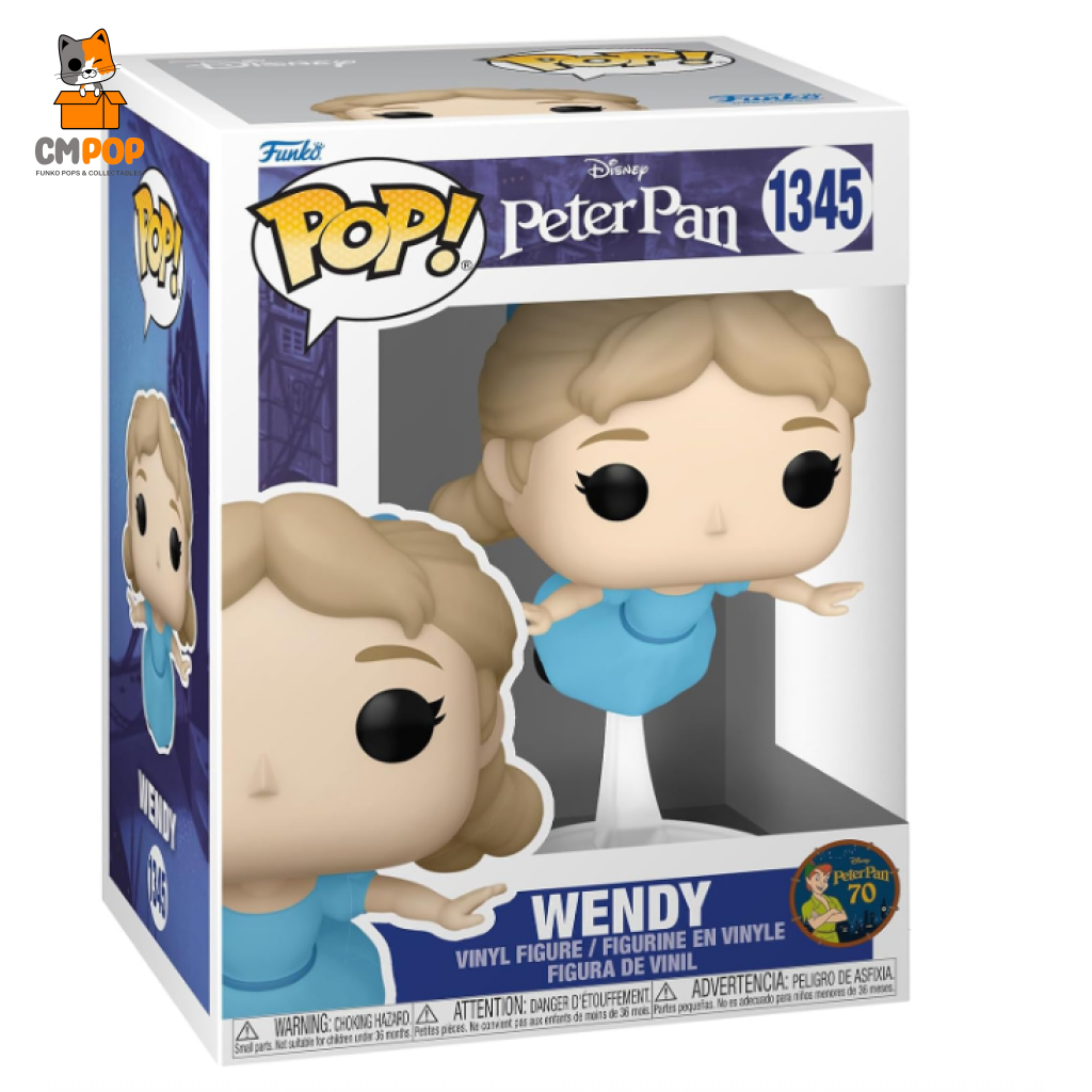 Wendy - #1345 -Funko Pop! Disney Peter Pan 70Th Funko Pop
