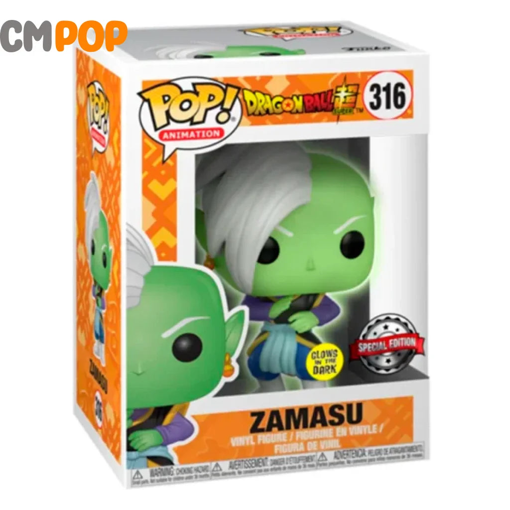 Zamasu - #316 Funko Pop! Animation Dragon Ballz Glows In The Dark Special Edition